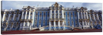 Facade of a palace, Catherine Palace, Pushkin, St. Petersburg, Russia Canvas Art Print - Russia Art