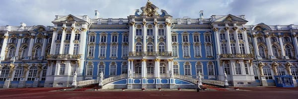Saint Petersburg, Russia: Facade of a palace, Catherine Palace, Pushkin, St. Petersburg, Russia by Panoramic Images