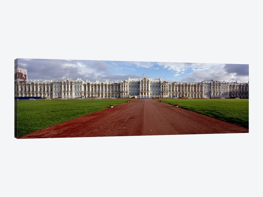 Dirt road leading to a palaceCatherine Palace, Pushkin, St. Petersburg, Russia by Panoramic Images 1-piece Art Print