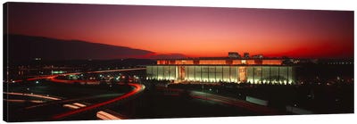 High angle view of a building lit up at nightJohn F. Kennedy Center for the Performing Arts, Washington DC, USA Canvas Art Print - Washington D.C. Art