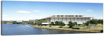 Buildings along a riverPotomac River, John F. Kennedy Center for the Performing Arts, Washington DC, USA Canvas Art Print - House Art