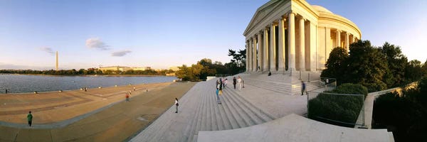 Washington, D.C.: Monument at the riversideJefferson Memorial, Potomac River, Washington DC, USA by Panoramic Images