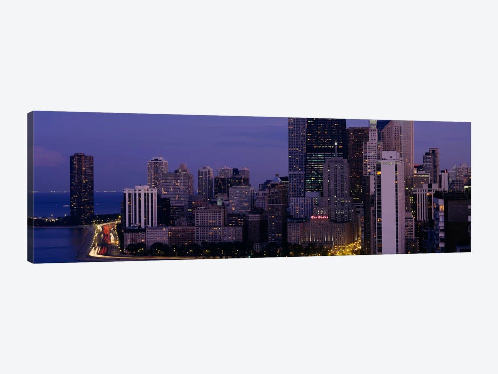 Buildings in a city, Chicago, Cook County, Illinois, USA by Panoramic Images 1-piece Canvas Wall Art