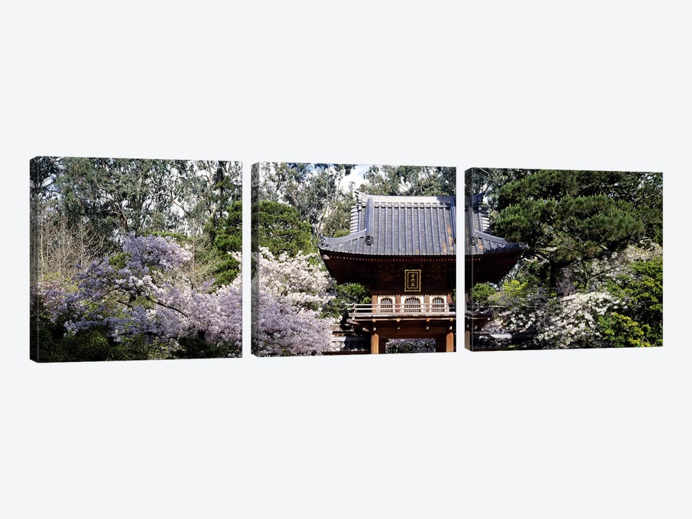 Low angle view of entrance of a parkJapanese Tea Garden, Golden Gate Park, San Francisco, California, USA by Panoramic Images 3-piece Canvas Art