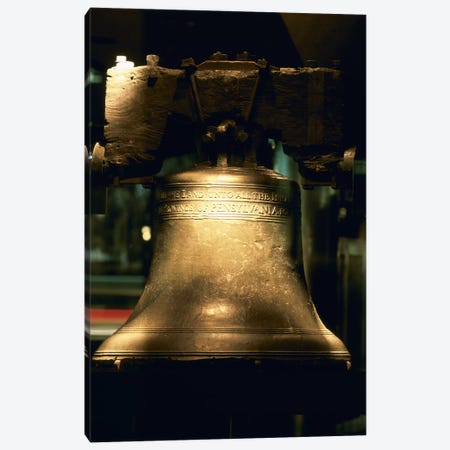 Close-up of a bell, Liberty Bell, Philadelphia, Pennsylvania, USA Canvas Print #PIM6259} by Panoramic Images Art Print