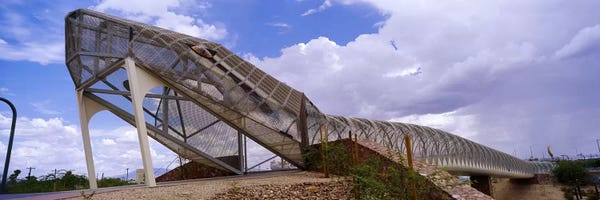 Tucson: Pedestrian bridge over a river, Snake Bridge, Tucson, Arizona, USA by Panoramic Images