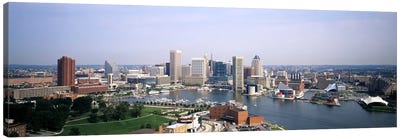 Skyscrapers in a city, Baltimore, Maryland, USA Canvas Art Print - Maryland Art