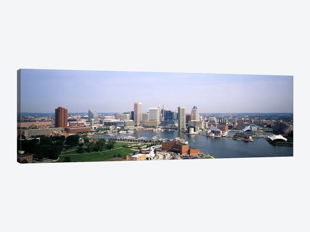 Skyscrapers in a city, Baltimore, Maryland, USA by Panoramic Images 1-piece Canvas Art Print