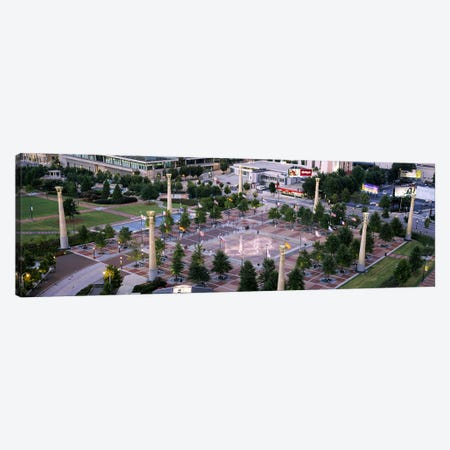 High angle view of a park, Centennial Olympic Park, Atlanta, Georgia, USA Canvas Print #PIM6268} by Panoramic Images Canvas Wall Art