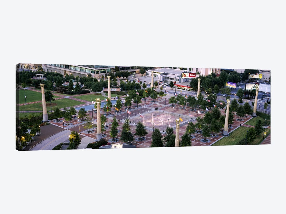 High angle view of a park, Centennial Olympic Park, Atlanta, Georgia, USA by Panoramic Images 1-piece Canvas Print