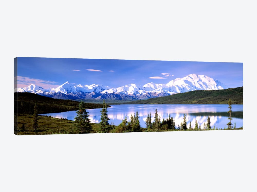 Denali (Mount McKinley) & Wonder Lake, Denali National Park & Preserve, Alaska, USA by Panoramic Images 1-piece Canvas Art