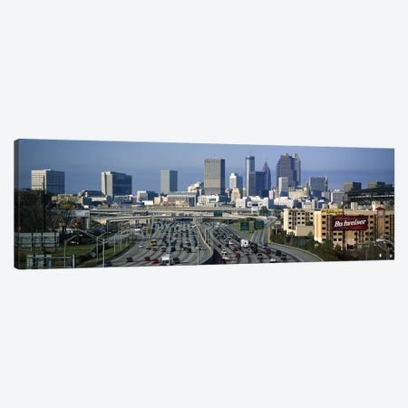 High angle view of traffic on a highway, Atlanta, Georgia, USA Canvas Print #PIM6270} by Panoramic Images Canvas Art Print