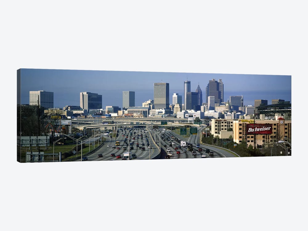 High angle view of traffic on a highway, Atlanta, Georgia, USA by Panoramic Images 1-piece Canvas Wall Art