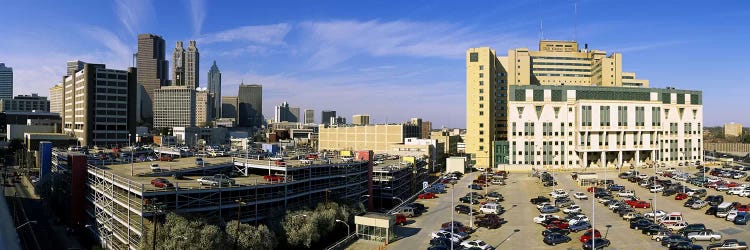 Hospital in a city, Grady Memorial Hospital, Skyline, Atlanta, Georgia, USA