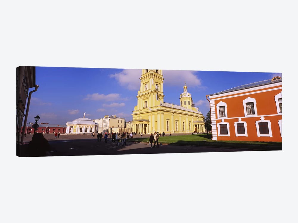 Low angle view of a cathedralPeter & Paul Cathedral, Peter & Paul Fortress, St. Petersburg, Russia by Panoramic Images 1-piece Canvas Wall Art
