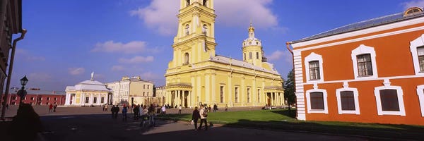 Russia: Low angle view of a cathedralPeter & Paul Cathedral, Peter & Paul Fortress, St. Petersburg, Russia by Panoramic Images