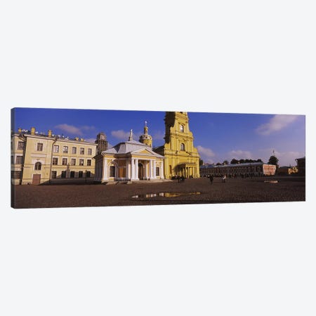 Facade of a cathedralPeter & Paul Cathedral, Peter & Paul Fortress, St. Petersburg, Russia Canvas Print #PIM6284} by Panoramic Images Canvas Art Print