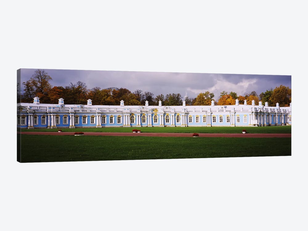Lawn in front of a palaceCatherine Palace, Pushkin, St. Petersburg, Russia by Panoramic Images 1-piece Canvas Print