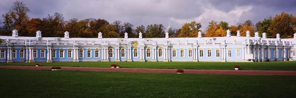 Russia: Lawn in front of a palaceCatherine Palace, Pushkin, St. Petersburg, Russia by Panoramic Images