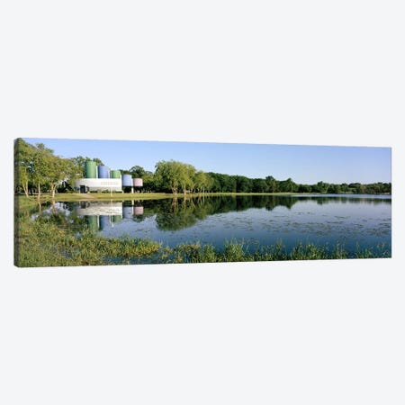 Reflection of trees in water, Warner Park, Madison, Dane County, Wisconsin, USA Canvas Print #PIM6297} by Panoramic Images Canvas Art