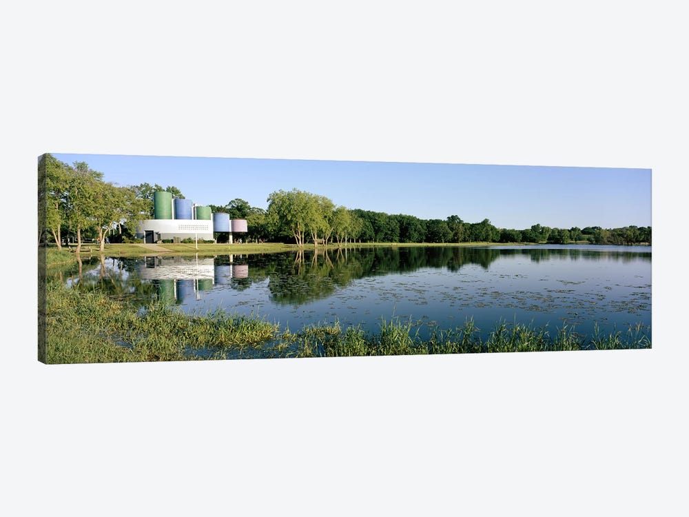 Reflection of trees in water, Warner Park, Madison, Dane County, Wisconsin, USA by Panoramic Images 1-piece Art Print