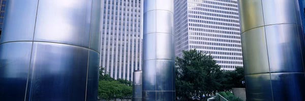 Texas: Columns of a building, Downtown District, Houston, Texas, USA by Panoramic Images