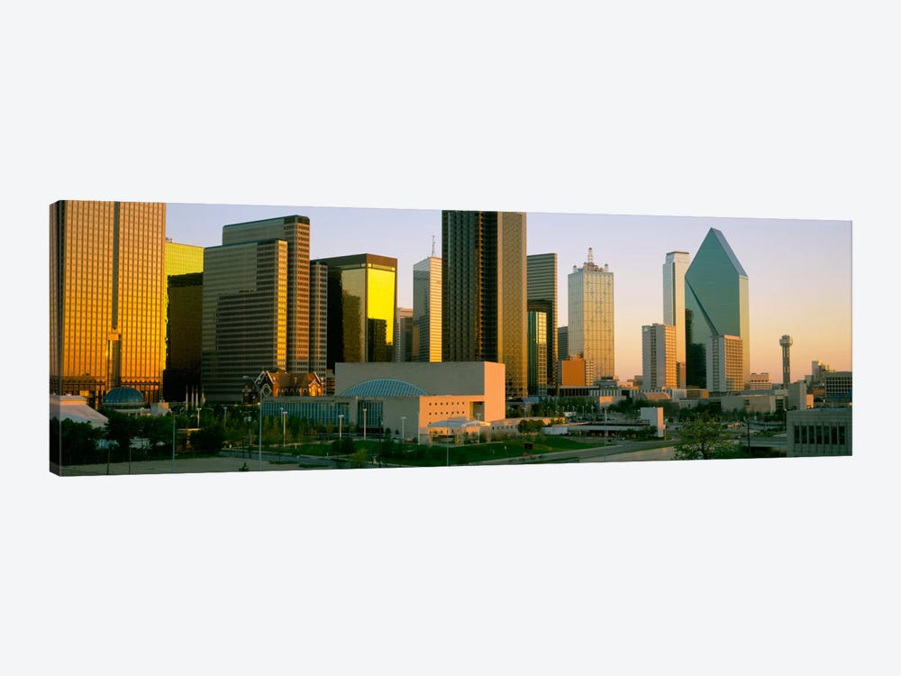 Skyscrapers in a city, Dallas, Texas, USA #3 by Panoramic Images 1-piece Canvas Print