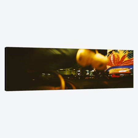 Buildings lit up at night viewed through a car, Las Vegas, Nevada, USA Canvas Print #PIM6310} by Panoramic Images Canvas Wall Art