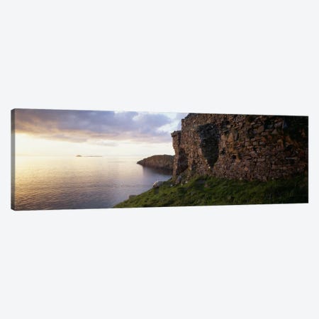 Duntulm Castle Ruins & Tulm Island, Trotternish, Isle Of Skye, Scotland Canvas Print #PIM631} by Panoramic Images Canvas Print