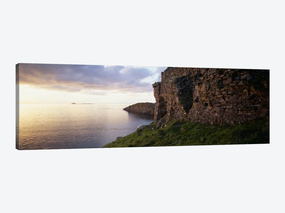 Duntulm Castle Ruins & Tulm Island, Trotternish, Isle Of Skye, Scotland by Panoramic Images 1-piece Canvas Wall Art