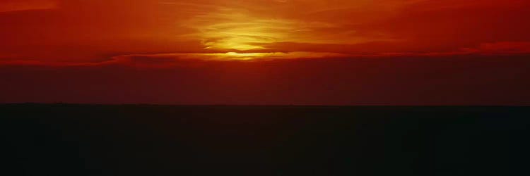 Magnificent Red Sunset, Carson County, Texas, USA