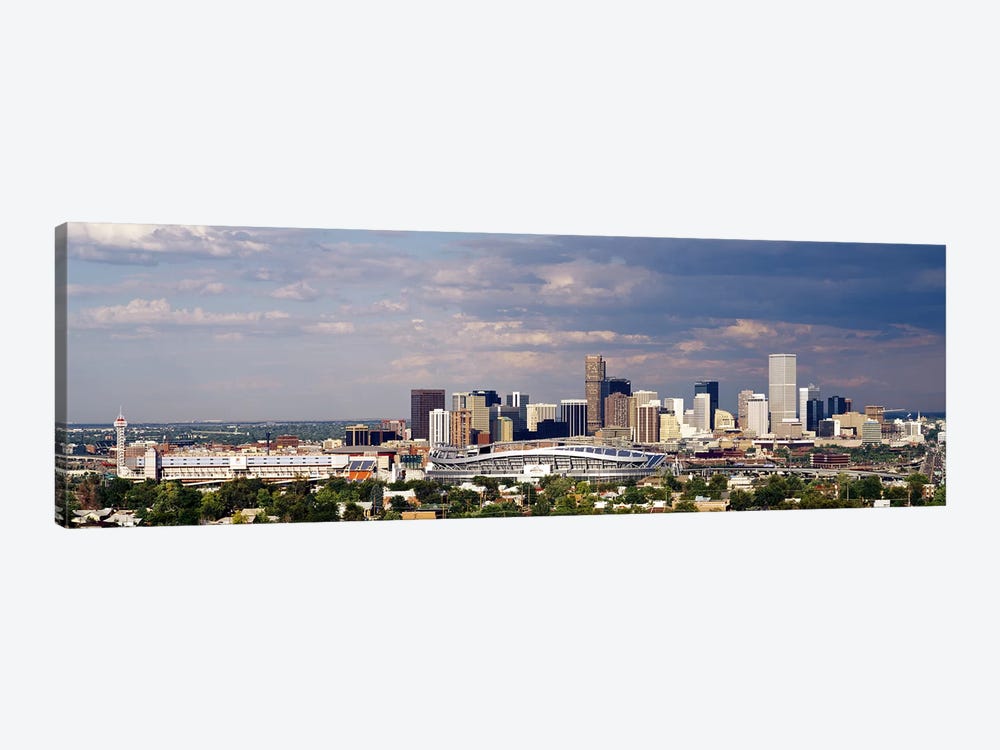 Skyline with Invesco Stadium, Denver, Colorado, USA by Panoramic Images 1-piece Canvas Art Print