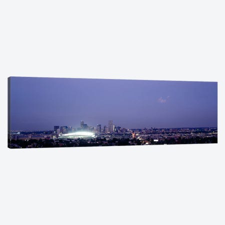 High angle view of a city, Denver, Colorado, USA Canvas Print #PIM6326} by Panoramic Images Canvas Wall Art