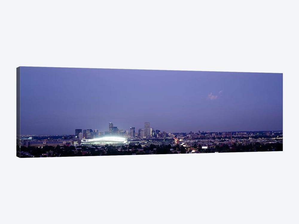 High angle view of a city, Denver, Colorado, USA by Panoramic Images 1-piece Canvas Art