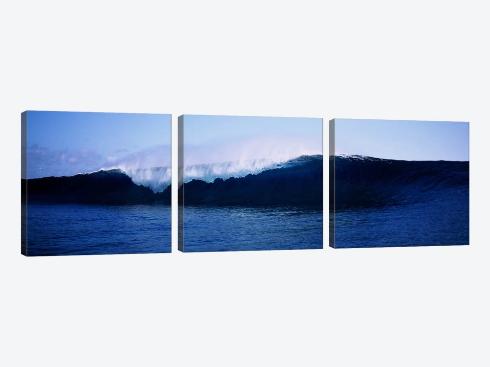 Cresting Wave, Tahiti, Windward Islands, Society Islands, French Polynesia by Panoramic Images 3-piece Canvas Art