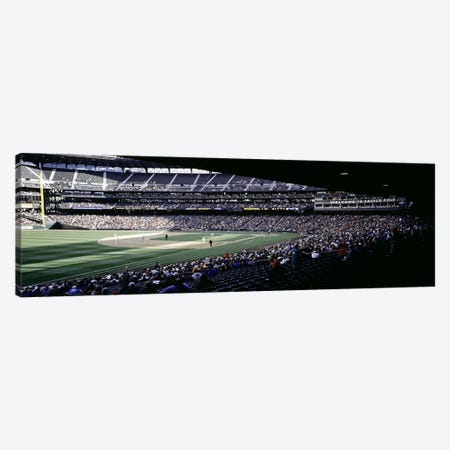 Baseball players playing baseball in a stadium, Safeco Field, Seattle, King County, Washington State, USA Canvas Print #PIM6372} by Panoramic Images Canvas Wall Art