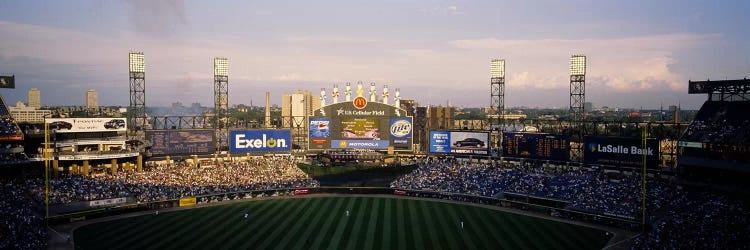 High angle view of spectators in a stadium, U.S. Cellular Field, Chicago, Illinois, USA