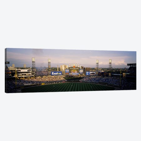 High angle view of spectators in a stadium, U.S. Cellular Field, Chicago, Illinois, USA Canvas Print #PIM6377} by Panoramic Images Art Print