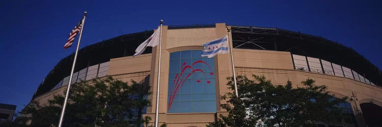 Low angle view of a building, U.S. Cellular Field, Chicago White Sox, Chicago, Illinois, USA