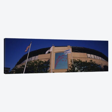 Low angle view of a building, U.S. Cellular Field, Chicago White Sox, Chicago, Illinois, USA Canvas Print #PIM6378} by Panoramic Images Canvas Artwork