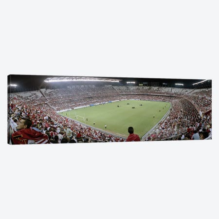 Crowd in a stadium, Sevilla FC, Estadio Ramon Sanchez Pizjuan, Seville, Seville Province, Andalusia, Spain Canvas Print #PIM6399} by Panoramic Images Canvas Artwork