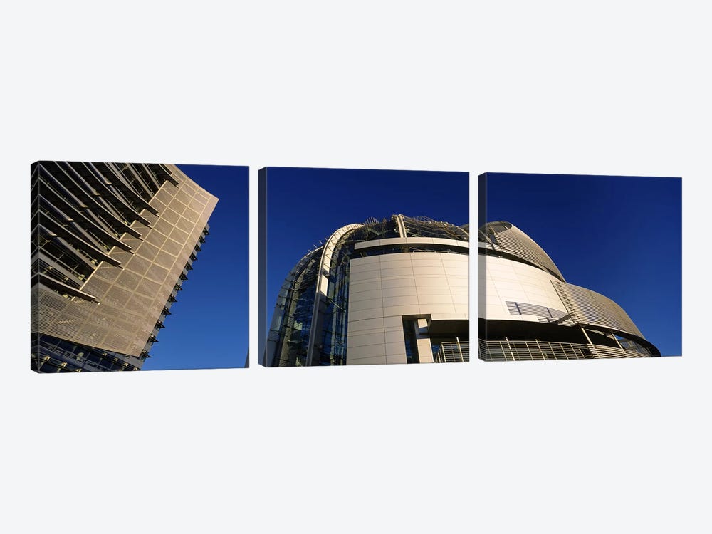 Low angle view of a city hall, Downtown San Jose, San Jose, Silicon Valley, Santa Clara County, California, USA #2 by Panoramic Images 3-piece Canvas Wall Art