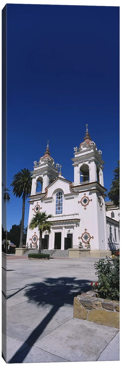 Facade of a cathedral, Portuguese Cathedral, San Jose, Silicon Valley, Santa Clara County, California, USA Canvas Art Print - Christian Art