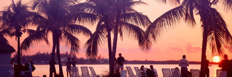 Sunset on the beach, Miami Beach, Florida, USA