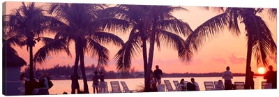 Sunset on the beach, Miami Beach, Florida, USA Canvas Art Print - Miami Beach