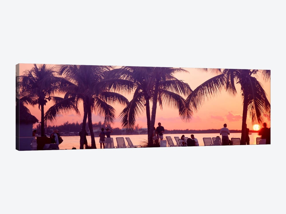 Sunset on the beach, Miami Beach, Florida, USA by Panoramic Images 1-piece Canvas Art
