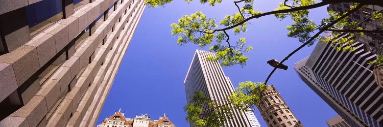 Low angle view of buildings in a city, San Francisco, California, USA