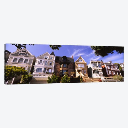 Low angle view of houses in a row, Presidio Heights, San Francisco, California, USA Canvas Print #PIM6437} by Panoramic Images Canvas Art