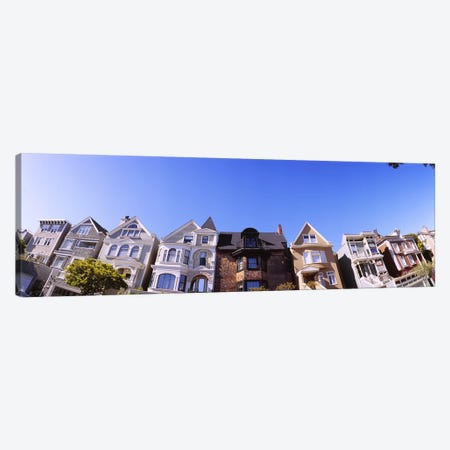 Low angle view of houses in a row, Presidio Heights, San Francisco, California, USA #2 Canvas Print #PIM6438} by Panoramic Images Canvas Art Print