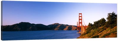 Suspension bridge across the sea, Golden Gate Bridge, San Francisco, California, USA #3 Canvas Art Print - Landmarks & Attractions
